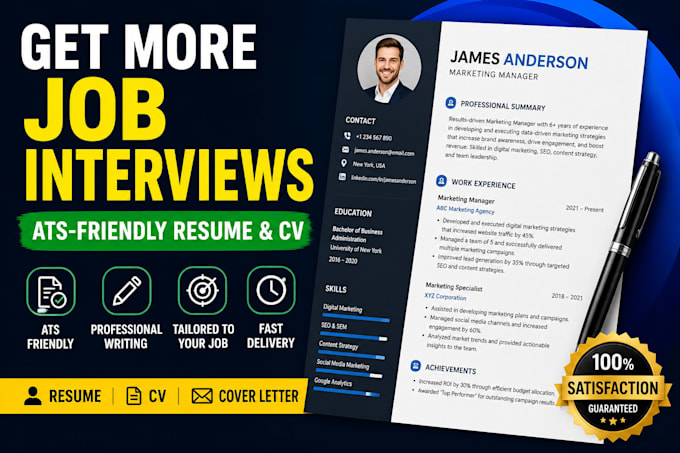 professionally edit, rewrite and optimize your resume or cv