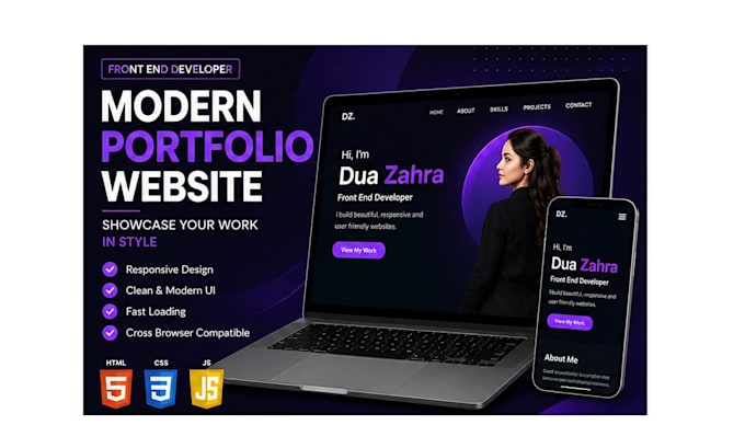 design and develop responsive portfolio websites