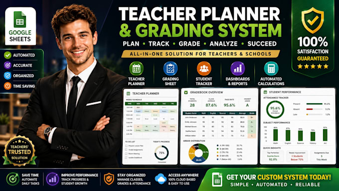 build an automated google sheets teacher planner and grading system