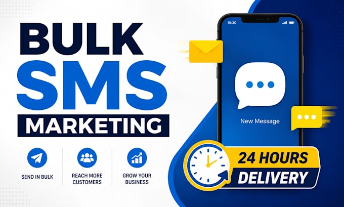 send or blast bulk sms marketing, text message, sms campaign