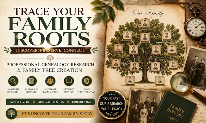 do research your ancestry and create a family tree