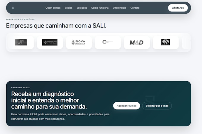 site profissional de consultoria