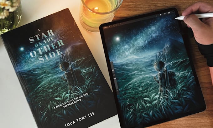 professionally hand draw your book cover