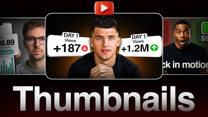 design professional youtube thumbnails for any niche
