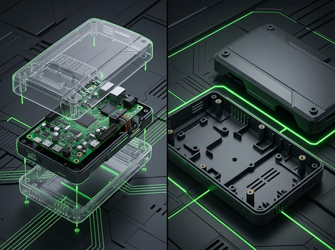 design custom pcb enclosures optimized for 3d printing and injection molding
