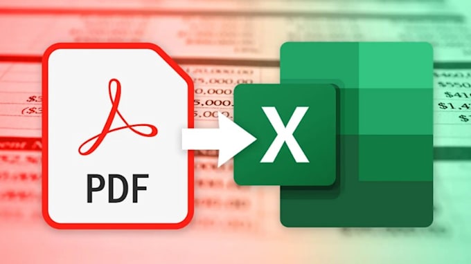 convert pdf to excel spreadsheet