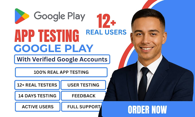 provide 12 testers google play closed testing 12 app testers app testing
