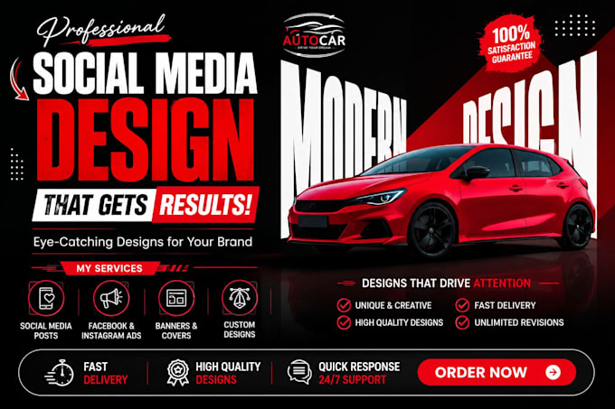 design social media posts ads and banners
