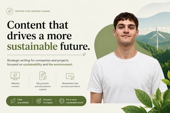 write sustainability and esg content for websites and blogs