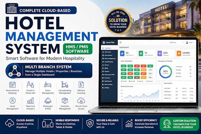 provide you complete cloud based hotel management system