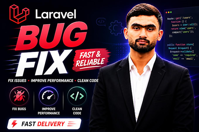 fix PHP laravel bugs, errors and custom features