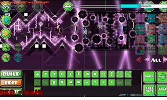 create layout and decoration for your geometry dash level to rated worthy level