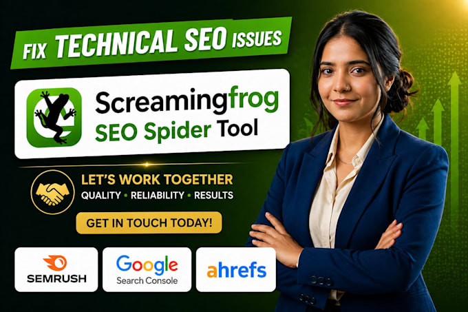 screaming frog SEO audit and fix all technical audit errors of your website