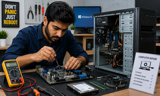 fix your computer, laptop issues and setup printer remotely