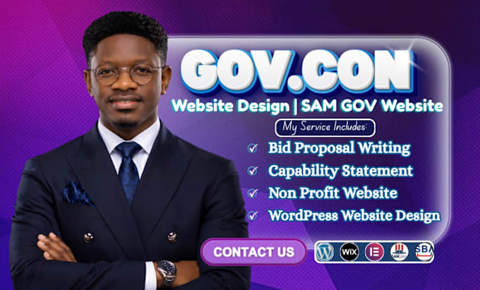 design government contract website, sam gov website and capability statement