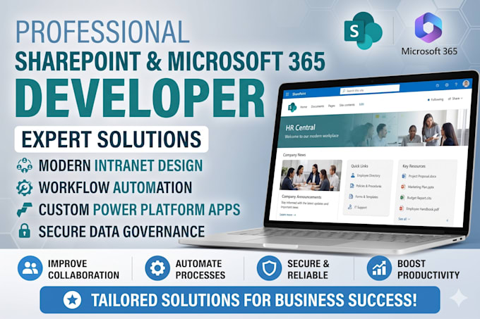 develop sharepoint intranet portal power automate powerapps microsoft 365