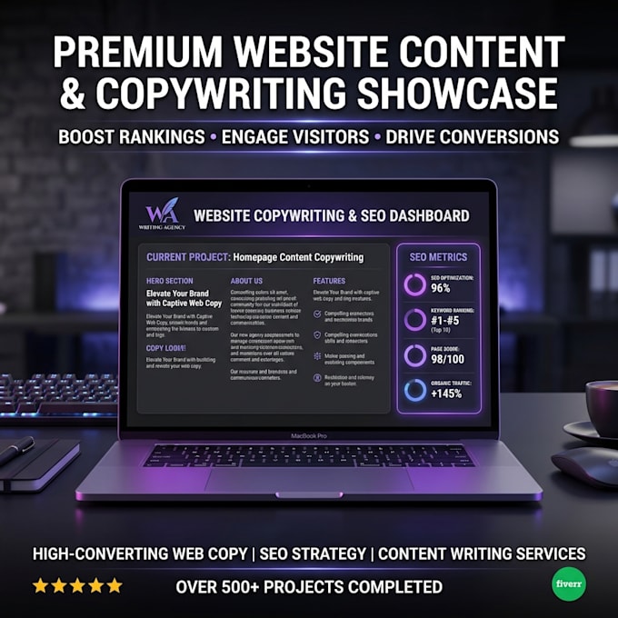 write SEO website copy and compelling content for your business