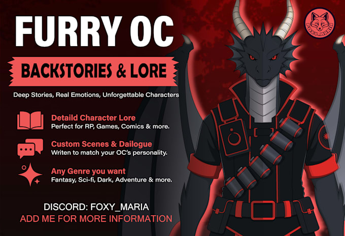 write emotional furry oc backstories and character lore