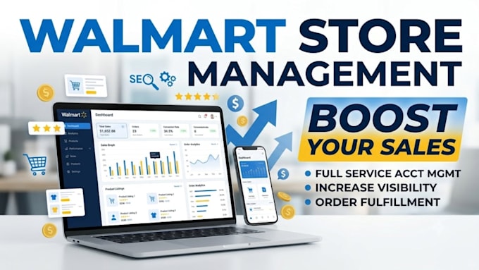 manage your walmart store using SEO, product research and optimization system