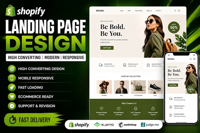 design a shopify landing page