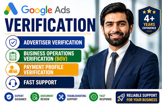 complete google advertiser verification and bov the same day