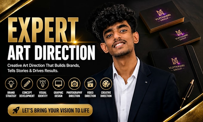 be your professional art director for brand visual identity