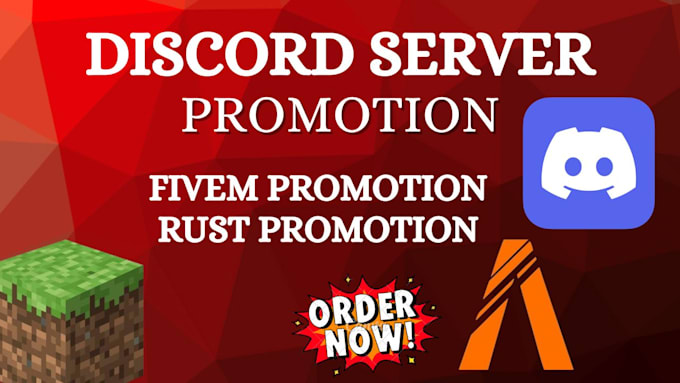 promote minecraft server, discord promotion, rust server, fivem, dayz, ads