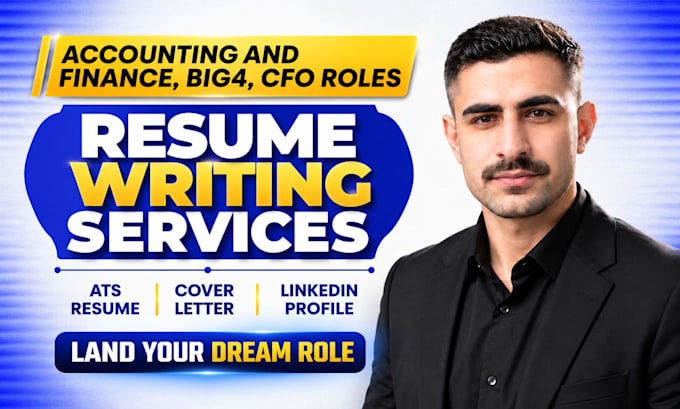 write finance resume, accounting resume, banking CV for big4, cfo, investment