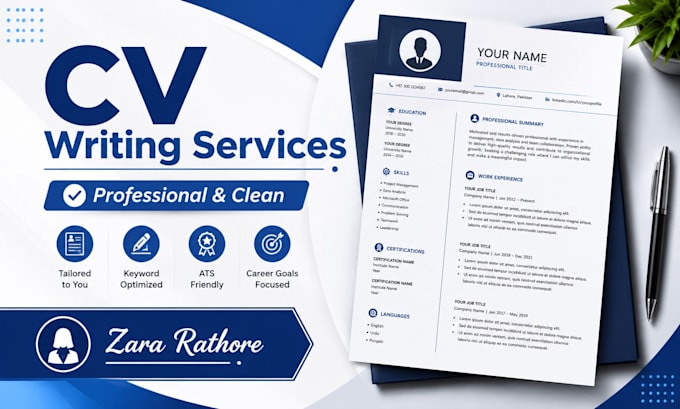 write and format a professional CV or resume for you