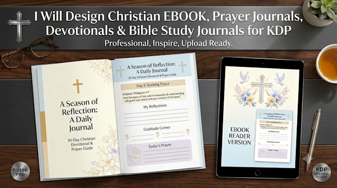 format christian journal, daily devotionals book edit ebook for amazon kdp