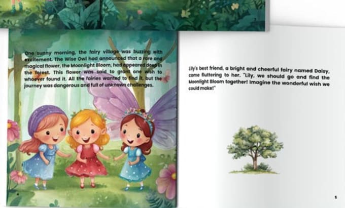 create picture book illustrations character design KDP book covers