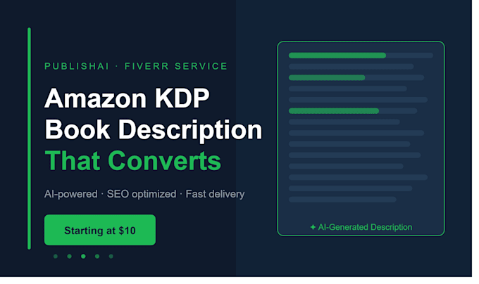 write a compelling amazon KDP book description that converts