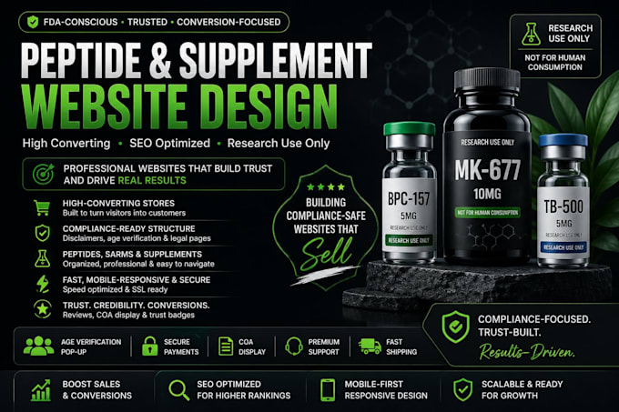 build peptide website research peptide woocommerce peptide website
