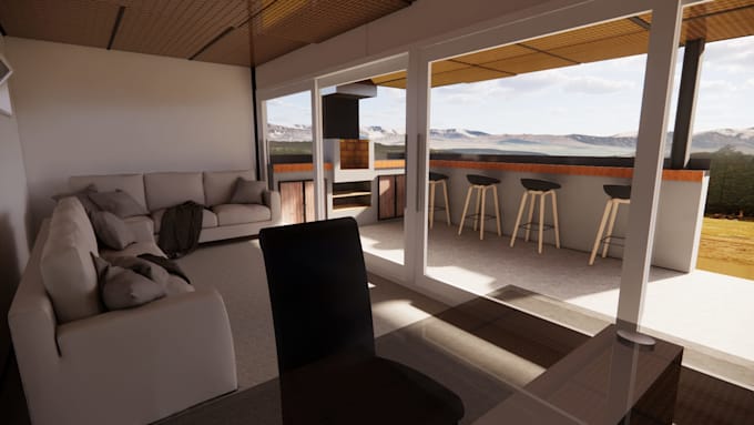 modelado 3d arquitectonico profesional