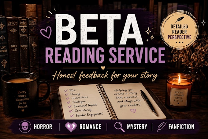 be your thriller, mystery, or romance beta reader