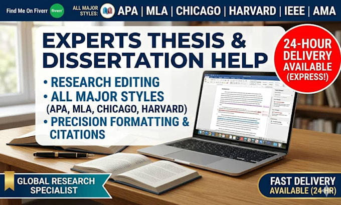 write and edit research,thesis,dissertation and case study
