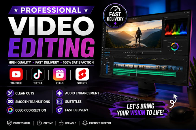do professional video editing with accurate subtitles