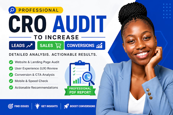 do a cro audit to increase website conversions and sales