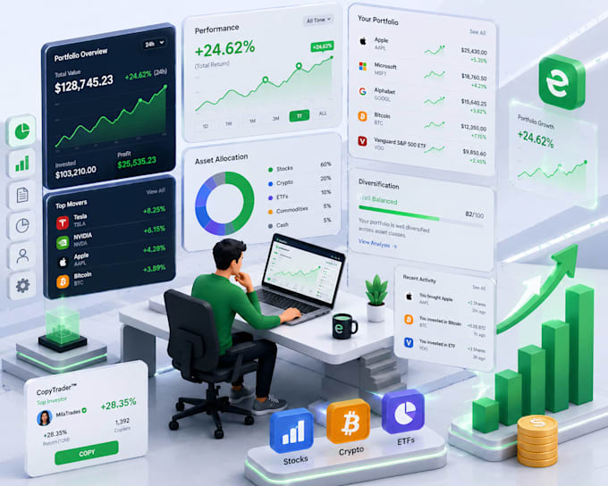 create isometric ai saas explainer for fintech apps ai assitants saas products