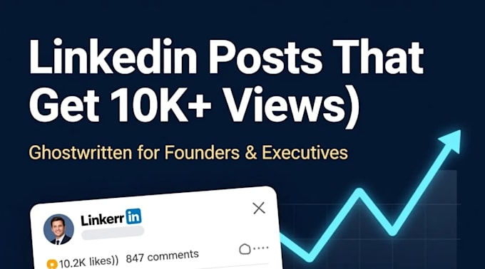 write viral linkedin posts for founders and executives
