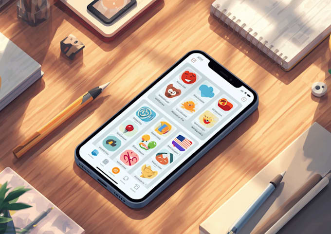 design high catching ios and android app screenshot