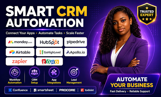 apollo monday automation pipedrive zapier integration hubspot airtable ghl zoho