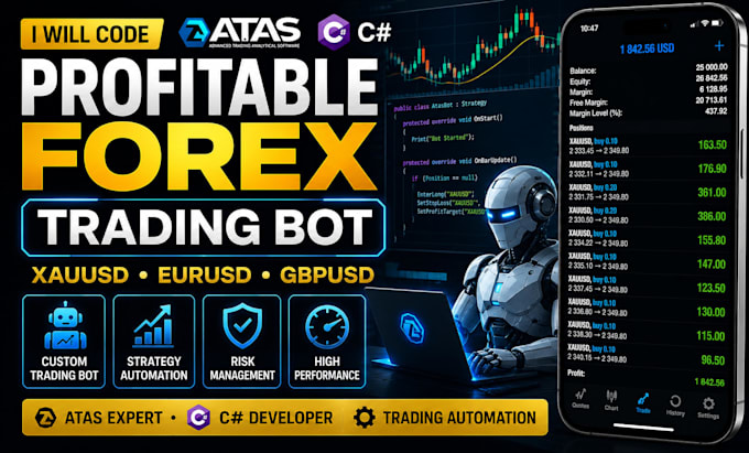 code profitable trading bot, xauusd eurusd gbpusd forex bot with atas and csharp