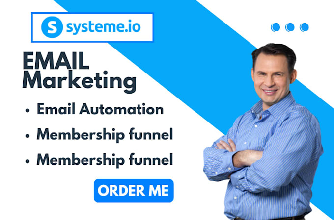 setup systeme io membership funnel system io email marketing automation system