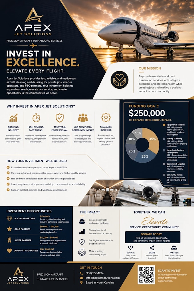 create a professional investor pitch deck