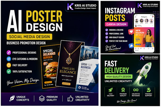 create professional ai posters and social media designs