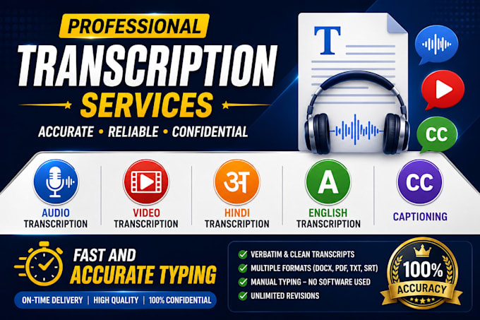 do accurate hindi english transcription