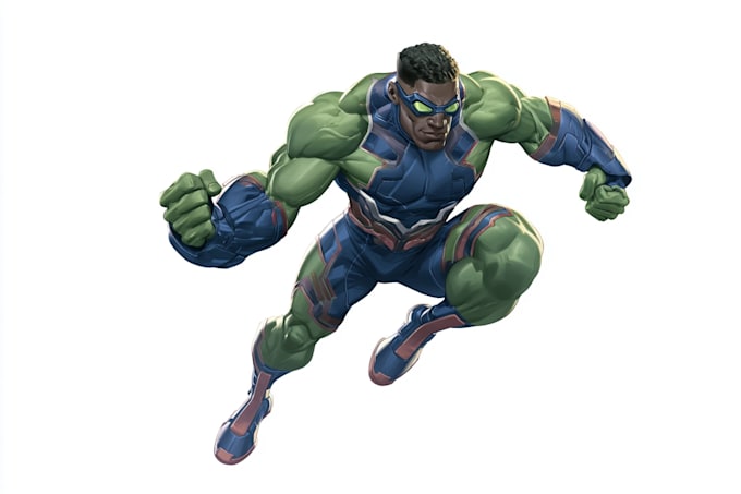 superhero character for comics