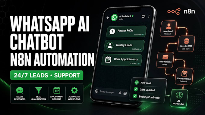 build a whatsapp ai chatbot using whatsapp business API and automation