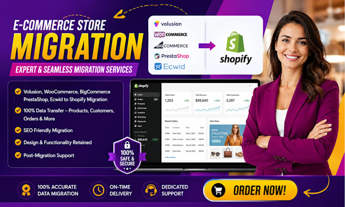 volusion woocommerce bigcommerce store to shopify migration prestashop ecwid